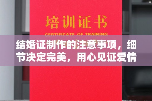 枣阳结婚证制作的注意事项，细节决定完美，用心见证爱情